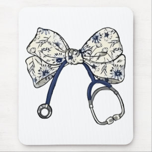 Cute Coquette Bow Coquette Bow Nurse Nursing Mouse Mat