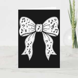 Cute coquette bow music notes music teacher