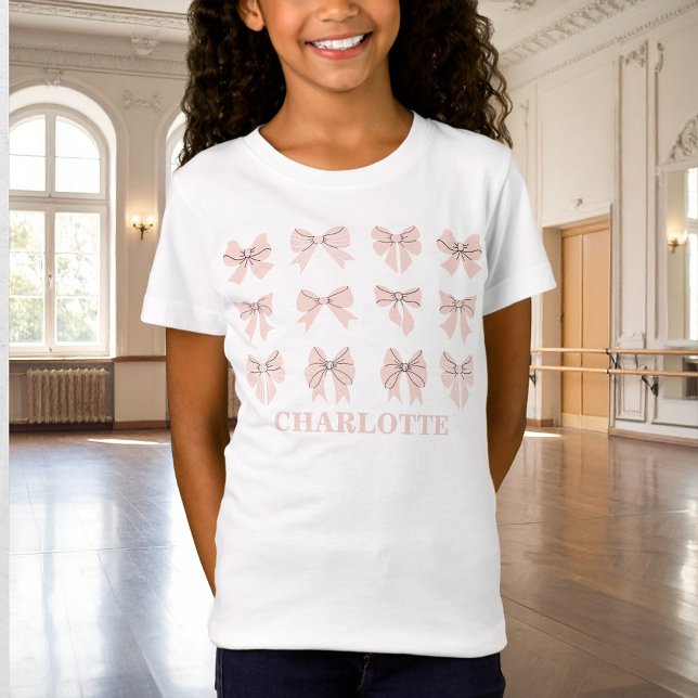 Cute Coquette Bow Pink Blush T-Shirt (Creator Uploaded)