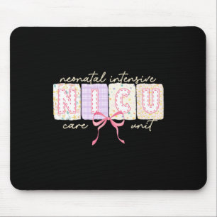 Cute Coquette Bow Spring Nicu Nurse Mouse Mat