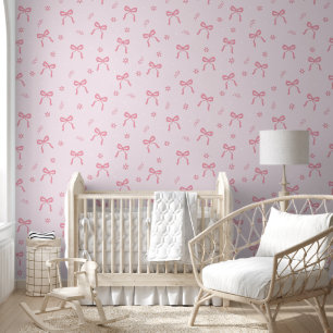 Cute Coquette Bows and Blossoms  Wallpaper