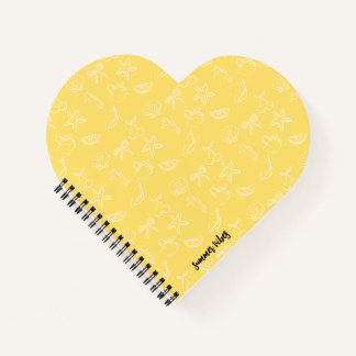 Cute Coquette Bows and Cherries Pattern Notebook