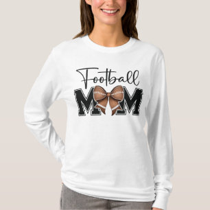 Cute Coquette Football Mum T-Shirt