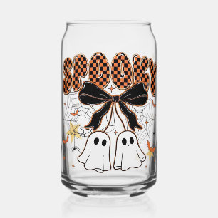 Cute Coquette Ghost Iced Coffee Glass Can Mug Tr