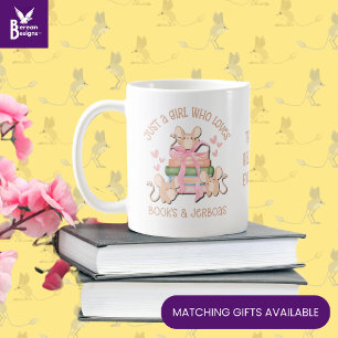 Cute Coquette JUST A GIRL WHO LOVES JERBOAS Coffee Mug