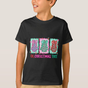 Cute Coquette Oh Christmas Tree Cake Bow Tis The S T-Shirt