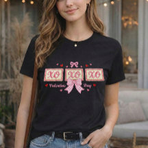 Cute Coquette Pink Gingham XOXO Valentine's Day