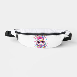 Cute Coquette Tie Dye Rabbit Easter Bunny Women Gi Bum Bags