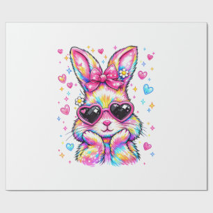 Cute Coquette Tie Dye Rabbit Easter Bunny Women Gi Wrapping Paper