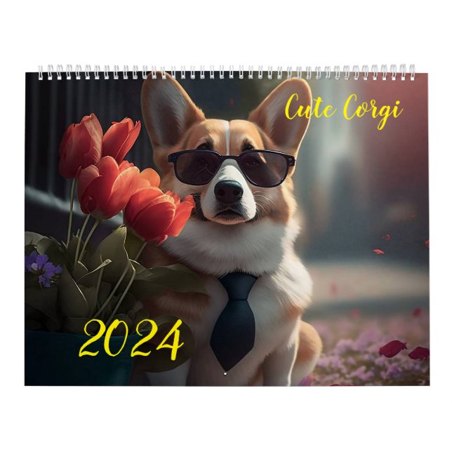 Cute Corgi. 2024  Calendar (Cover)