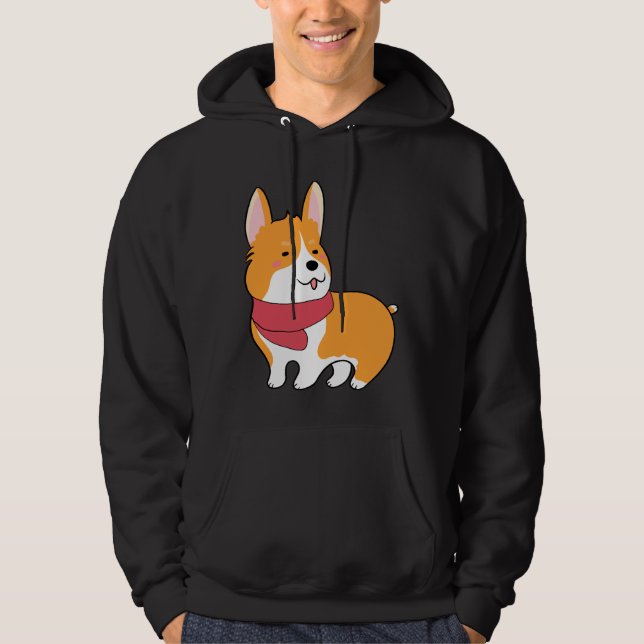 Cute Corgi  527 Hoodie (Front)