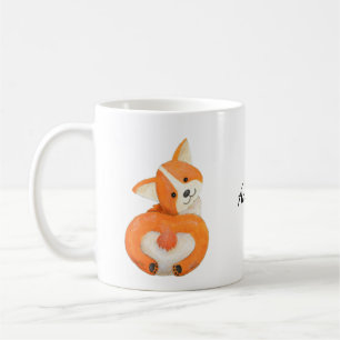 Cute Corgi Butt, corgi lover gift, Custom Name Coffee Mug
