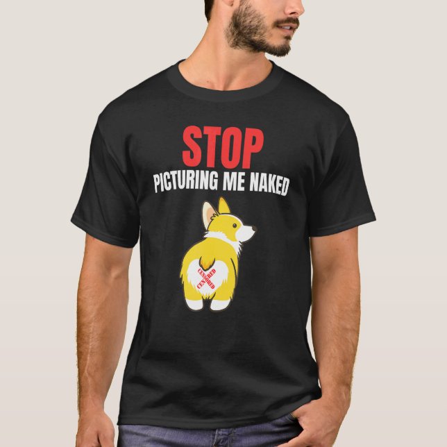 Cute Corgi Butt Corgis Dog T-Shirt (Front)