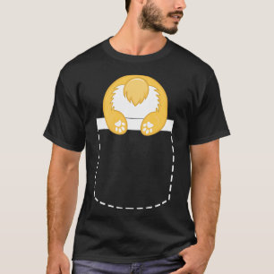 Cute Corgi Butt In Pocket  Corgi Novelty T-Shirt