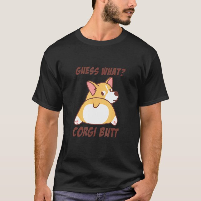 Cute Corgi Butt T-Shirt (Front)
