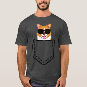 Cute Corgi  Corgi In Pocket  Corgi Gifts for Lover T-Shirt