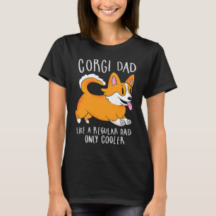 Cute Corgi Dad Like A Regular Dad Dog Dad T-Shirt