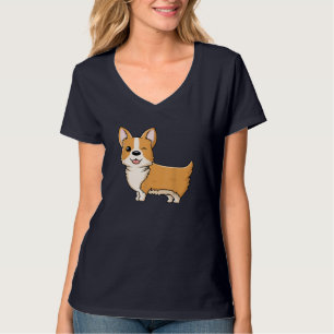 Cute Corgi Dog - Cartoon Dog Lover Royal Pet T-Shirt