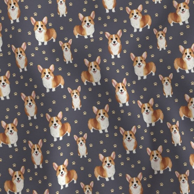 Cute Corgi Dog Fabric (Creator Uploaded)