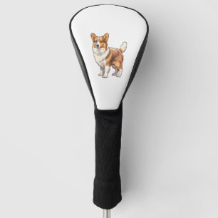 Cute Corgi Dog   Golf Head Cover