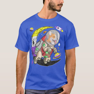 Cute Corgi Dog In Space NonBinary Agender Genderqu T-Shirt