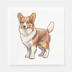 Cute Corgi Dog   Napkin