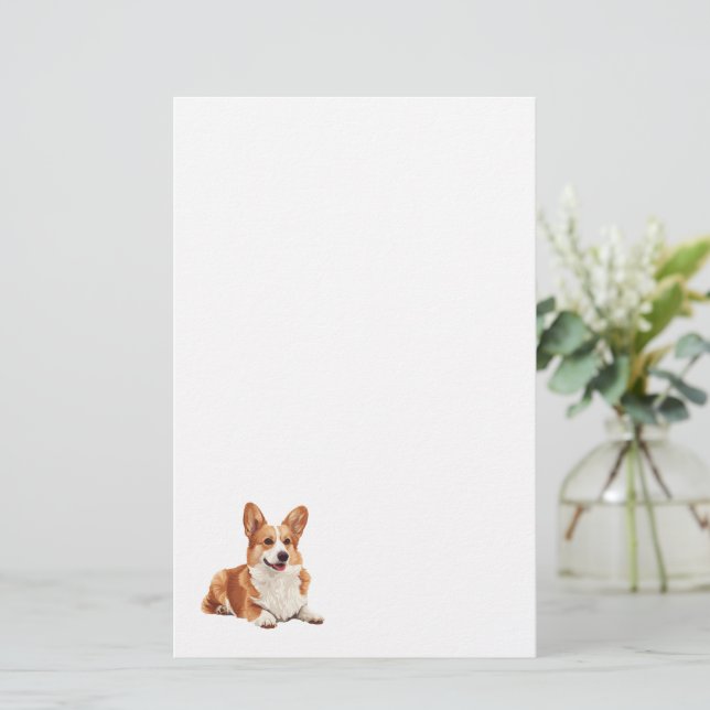 Cute Corgi Dog Stationery (Standing Front)