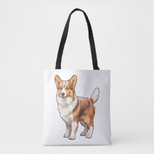 Cute Corgi Dog Tote Bag