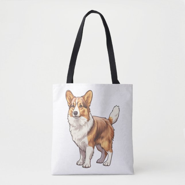 Cute Corgi Dog   Tote Bag (Front)