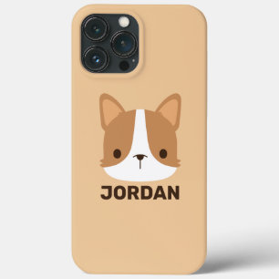 Cute Corgi Dog with Personalised Name  iPhone 13 Pro Max Case