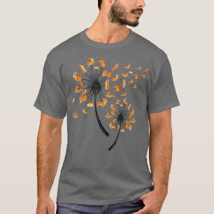 Cute Corgi Dogs Dandelion Flower Flying Dog Owners T-Shirt