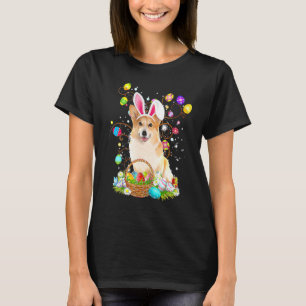 Cute Corgi Egg Easter Day Dog Dad Dog T-Shirt