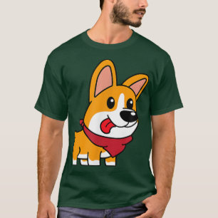 Cute Corgi Funny Corgi Dog Art -740 T-Shirt