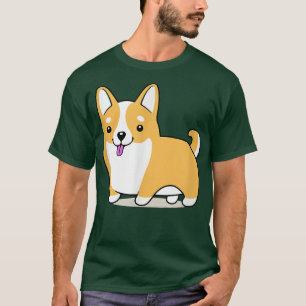 Cute Corgi Funny Corgi Dog Art  T-Shirt