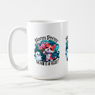 Cute Corgi Halloween Art: Hocus Pocus Theme Design Coffee Mug