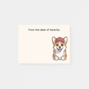 Cute Corgi Lover Gift Cartoon Puppy Dog Mum Post-it Notes