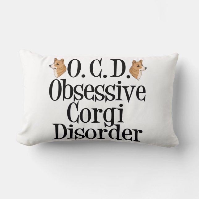 Cute Corgi Lumbar Cushion (Front)