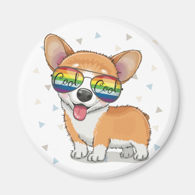 Cute Corgi Magnet (Front)