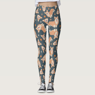 Cute Corgi Pattern Leggings