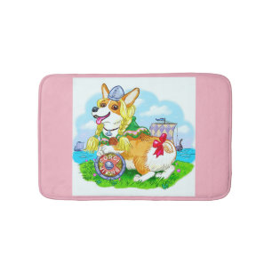Cute Corgi Pembroke - bath mat / Pet.