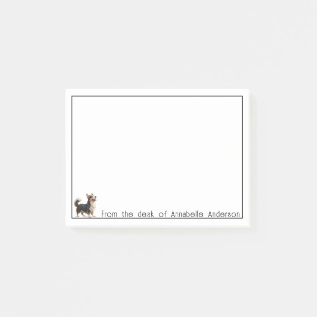 Cute Corgi Personalise Notes (Front)
