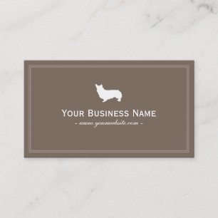 Cute Corgi Pet Sitting Pet Sitter Plain Business Card
