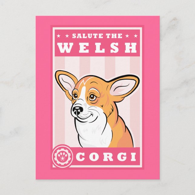 Cute Corgi Postcard (Front)