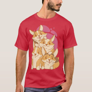 Cute Corgi Puppies Dog Owner Puppy Pet Dog Lover P T-Shirt