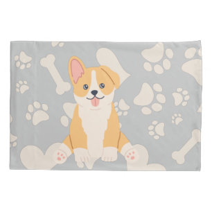 Cute Corgi Puppy Dog Pillowcase