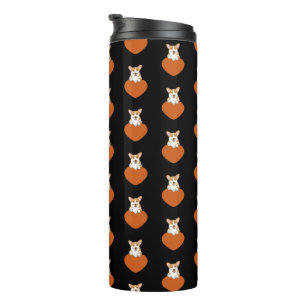 Cute Corgi Puppy Dog Thermal Tumbler