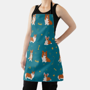 Cute Corgi Puppy Dogs Apron