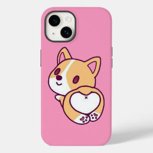 Cute Corgi Puppy Love Case-Mate iPhone 14 Case