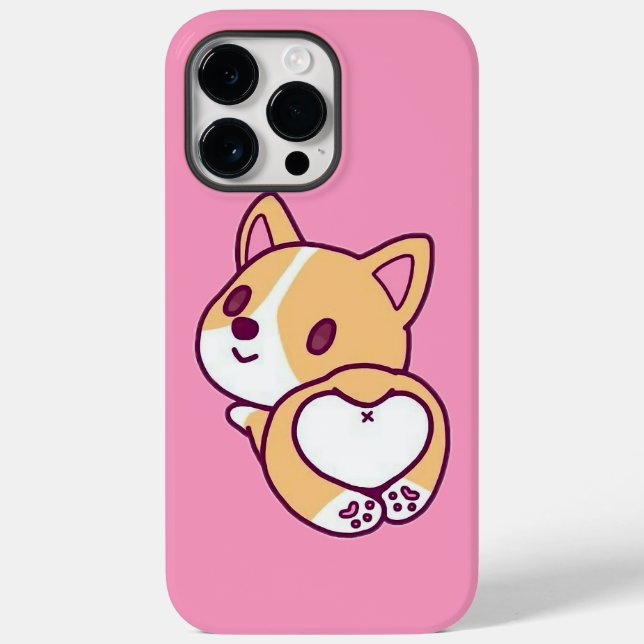 Cute Corgi Puppy Love Case-Mate iPhone Case (Back)