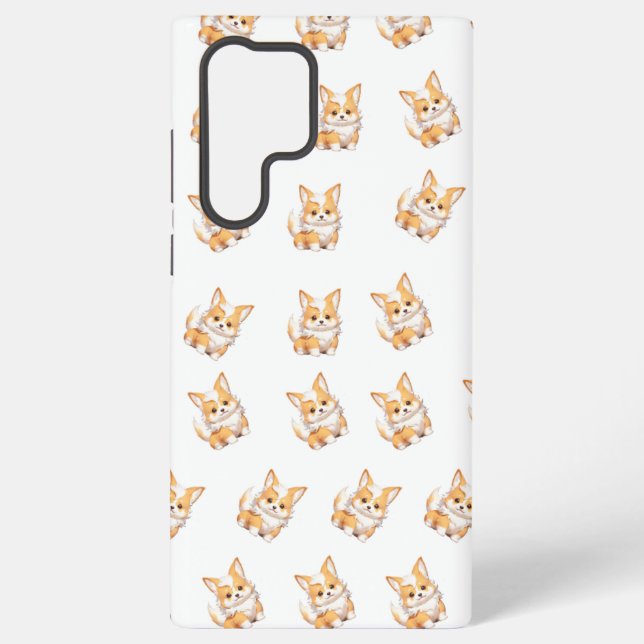 Cute Corgi Puppy Pattern Phone Case (Back)